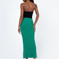 Oscar Maxi Skirt Forest Green