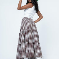 Hale Midi Skirt Brown
