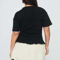 Sonsie Mini Skirt Cream Curve