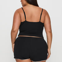 Slow Start Jersey Sleep Short Black Curve