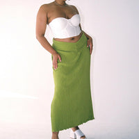 Mira Maxi Skirt Green Curve