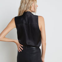 Emmy Sleeveless Silk Blouse