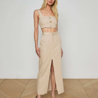 Maylin Pinstriped Bralette Top