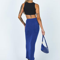 Harriette Maxi Skirt Blue