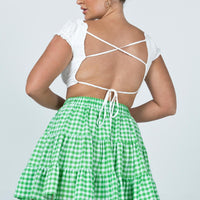 Marlie Mini Skirt Green