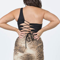 Motel Plata Skirt Tiger Brown