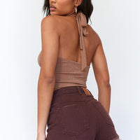 Elise Shorts Chocolate