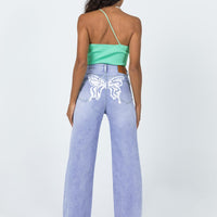 Cece Hammer Butterfly Back Denim Jeans