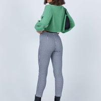 Iggy Gingham Pants Black/White