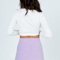 Selby Mini Skirt Lilac