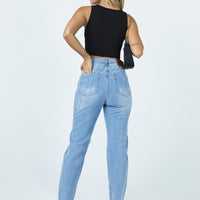 Paola Straight Leg Denim Jeans