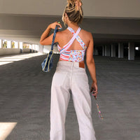 Cheerful Denim Jeans Cream