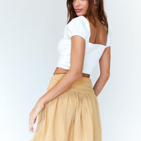 Adison Mini Skirt Yellow