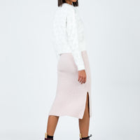 Zanna Midi Skirt Nude Pink