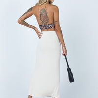 Harriette Maxi Skirt Beige