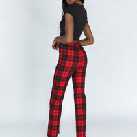 Zara Pant Red Check