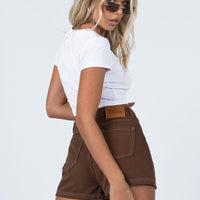 Darby A Line Short Brown