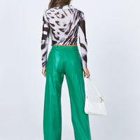 Ashlea PU Pants Green
