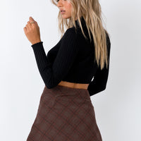 Fike Mini Skirt Brown