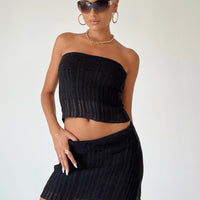 Macaulay Knit Mini Skirt Black