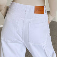 Saffie Wide Leg Jeans White Denim