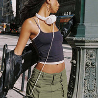 Leni Cargo Mini Skirt Khaki