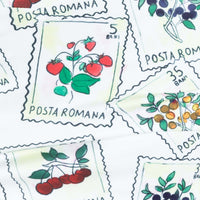 Cazale Mini Skirt Postcards White