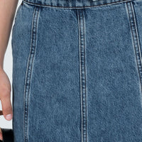 Wyoming Midi Skirt Blue Denim