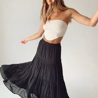 Miriah Maxi Skirt Black