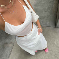 Kordin Maxi Skirt White