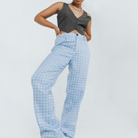 Titius Pants Blue Check