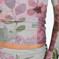 Rujha Midi Skirt Mesh Multi