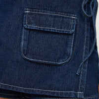 Countryside Skort Blue Denim