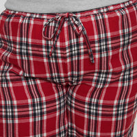 In The Morning Sleep Pant Red Check Curve