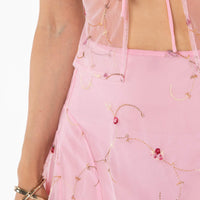 Rosen Mini Skirt Pink Floral