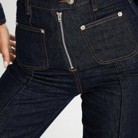 Stallion High Rise Straight Leg Jeans Indigo