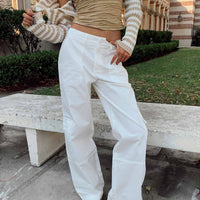 Ayla Linen Pants White