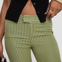 Jinxed Pant Green Stripe