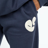 Princess Polly Track Pants Bubble Text Slate / Eggshell