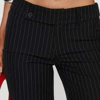 Socialista Pinstripe Pant Black