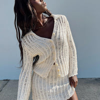 Perfect Places Knit Set Beige