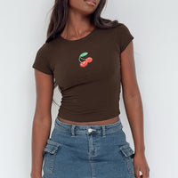 Grishea Low Rise Denim Skirt