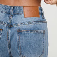 Colemane Mid Rise Flared Jeans Angel Blue