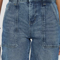 Carsen Wide Leg Jeans Washed Blue