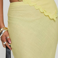 Silvershore Maxi Skirt Yellow