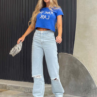 Bertie High Rise Wide Leg Jean