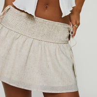 Arroyo Mini Skirt Beige