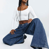 Bakali Wide Leg Jeans Dark Wash