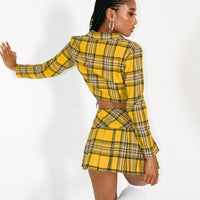 As If Mini Skirt Yellow