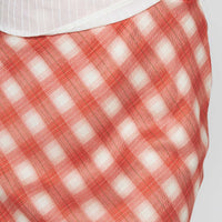 Living Color Maxi Skirt Orange Gingham